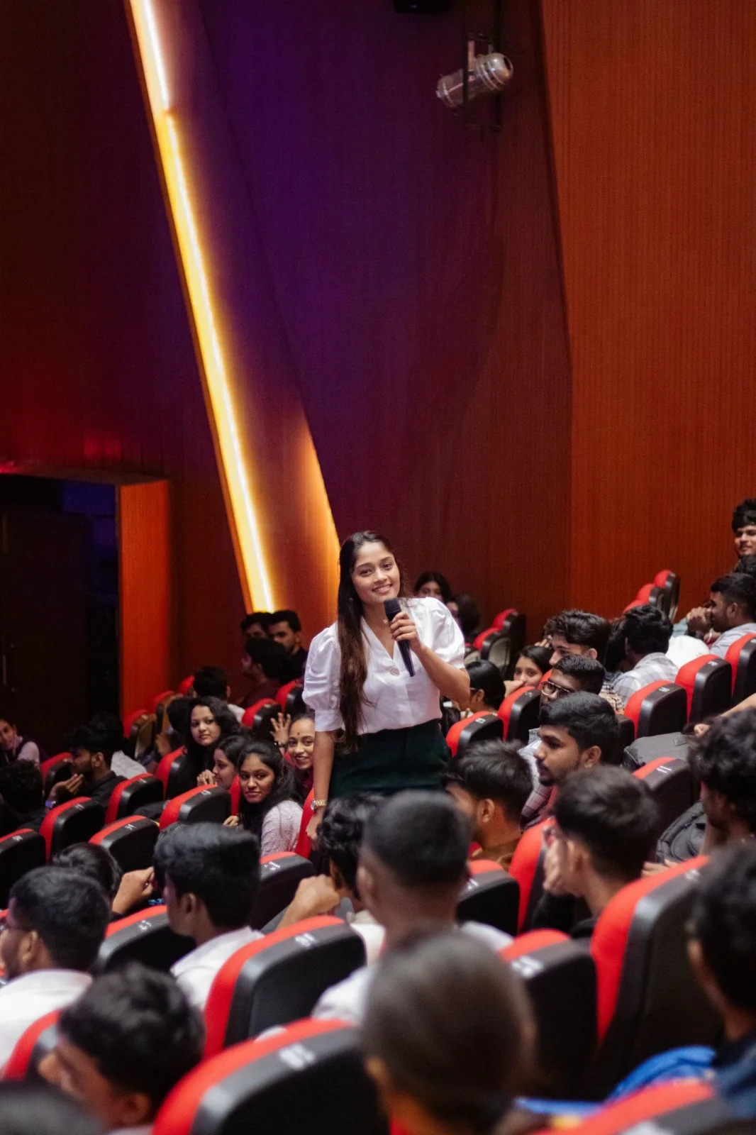 Jeevitha engaging with professionals and attendees